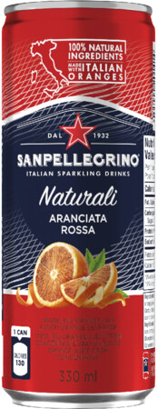 Italian Sparkling Drinks Aranciata Rossa Bl 12